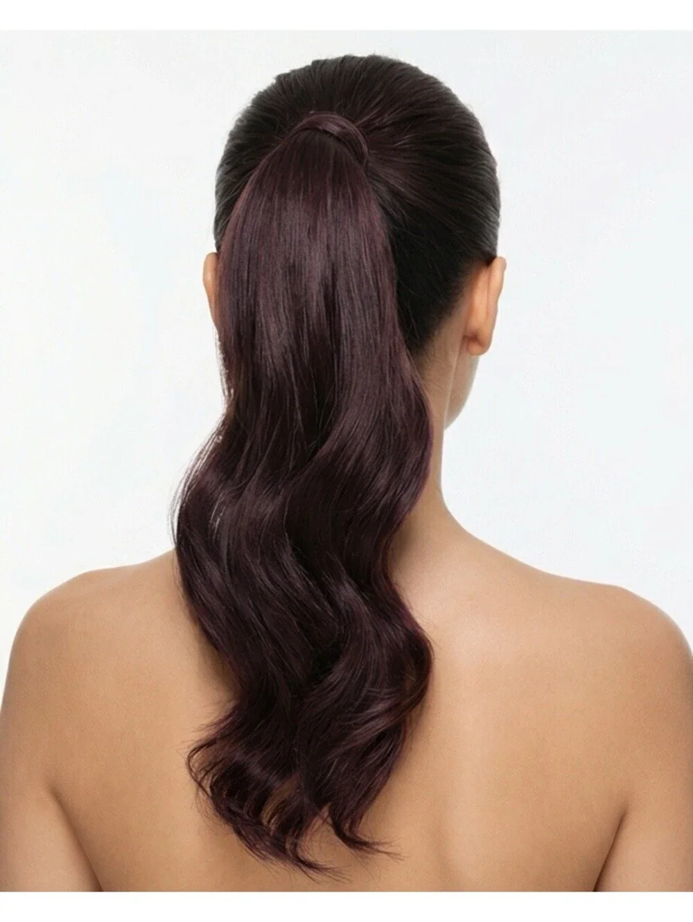 N/A wavy ponytail